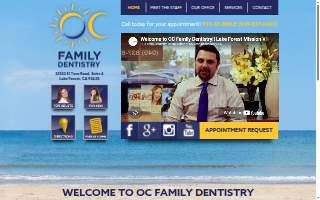OC Family Dentistry website