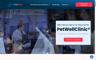 PetWellClinic - Lake Forest website