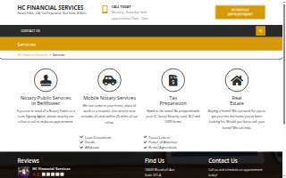 HC Financial Services website