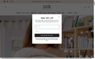 Lux House Of Beauty website