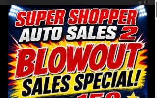 Super Shopper Auto Sales Inc. website