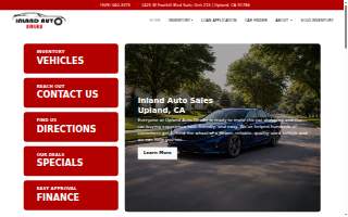 Inland Auto Sales website