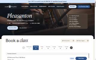 Club Pilates of Pleasanton website