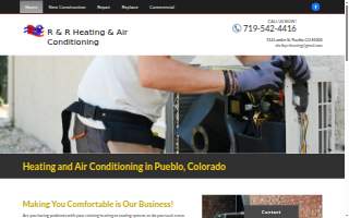 R & R Heating & Air Conditioning, Inc. website