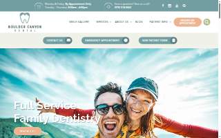 Boulder Canyon Dental website