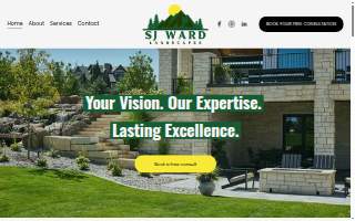 SJ Ward Landscapes website