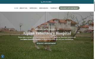 Alpine Veterinary Hospital website