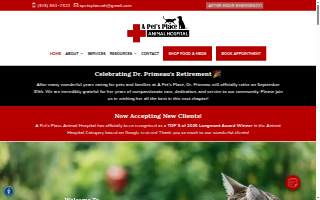 A Pet's Place Animal Hospital website