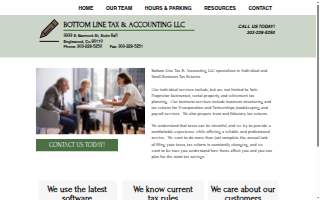 Bottom Line Tax & Accounting website