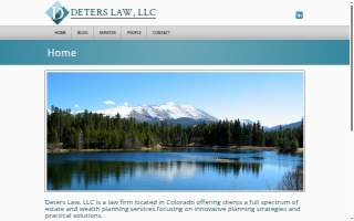 Deters Law, LLC website