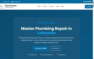 Master Plumbing Repair Lafayette website
