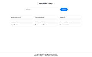 Oak Electric Service, Inc. website