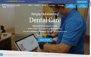 Benchmark Dental Windsor website