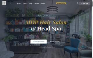 MDP Hair Salon & Head Spa website