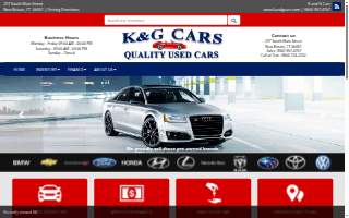 K&G Cars website