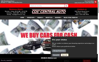 Cos' Central Auto website