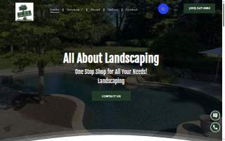 All About Landscaping website