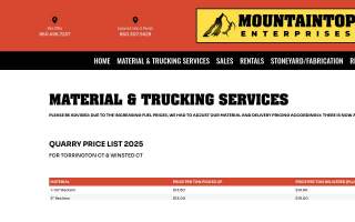 Mountain Top Trucking website
