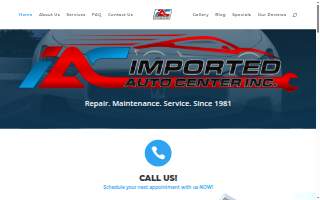 Imported Auto Center Inc. website