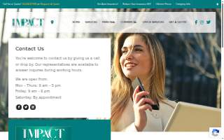 Impact Insurance Agency, Inc website