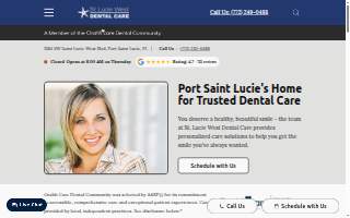 St. Lucie West Dental Care website