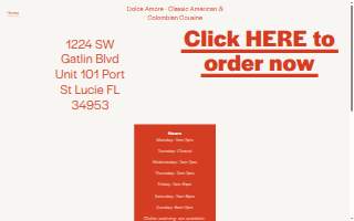 Cafe Dolce Amore website