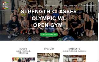 The Ark Fitness website
