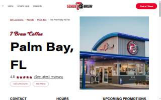 7 Brew Coffee of Palm Bay website