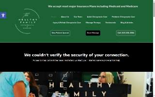 The Healthy Family Chiropractic website
