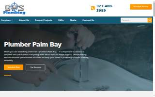 GPS Plumbing Inc. website
