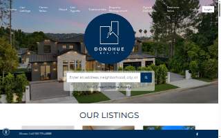 Donohue Real Estate website