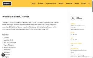 The Weitz Company | West Palm Beach website