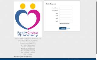 Family Choice Pharmacy website