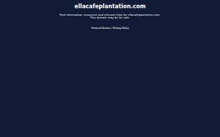 Ella Cafe - Plantation website
