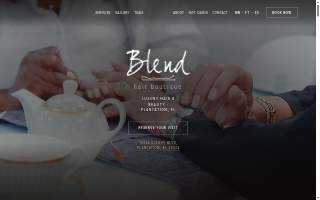 Blend Hair Boutique website