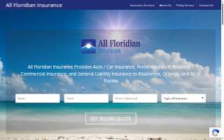 All Floridian Insurance website