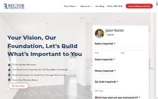 Jason Rector Construction, Inc. website