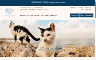 Hillsboro Beach Animal Hospital website