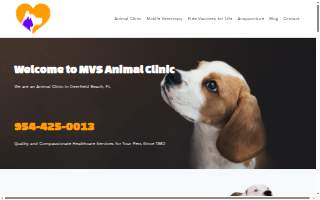 MVS Animal Clinic website