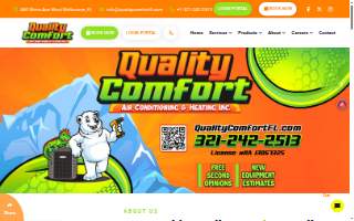 Quality Comfort Air Conditioning And Heating Inc. website