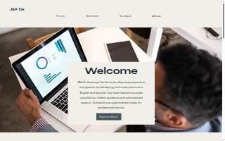 J&A Professional Tax Services website