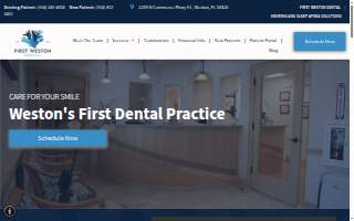 First Weston Dental website