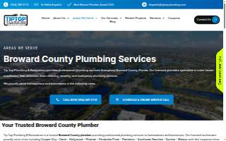 Tip Top Plumbing & Restoration website