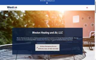 Weston Heating & Air Conditioning website