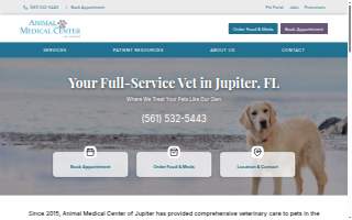 Animal Medical Center of Jupiter website
