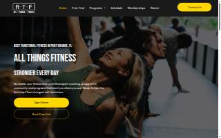 All Things Fitness website