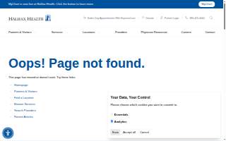 Halifax Health ExpressCare website