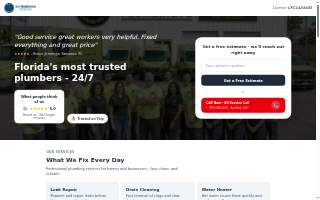 24-7 Plumbing FL Inc website