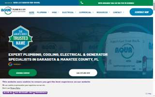 Aqua Plumbing & Air Downtown Sarasota website