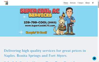 Super Cool AC Services website